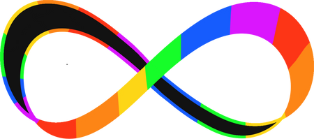 Neurodiversity Rainbow Infinity Symbol