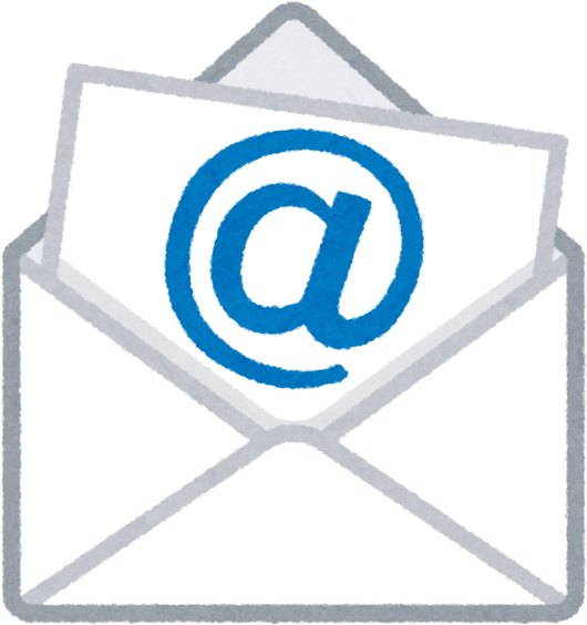 Illustration of an Email Envelope with At-Sign